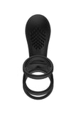 Remote Control Vibrating Double Cock Ring Penis Sleeve
