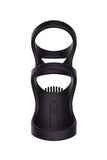 Remote Control Vibrating Double Cock Ring Penis Sleeve