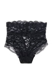 High Waisted Lace-Up Floral Lace Panties