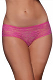 Crotchless Lace Ruffle-Back Panties