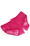 Crotchless Lace Ruffle-Back Panties