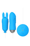 Tongue Rabbit Ear Bullet Shaped Twin Vibrator Love Egg Set