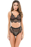See Through Hollow Women Underwear Sexy Girl Bra Set Lace Patchwork