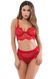 See Through Hollow Women Underwear Sexy Girl Bra Set Lace Patchwork
