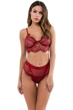 See Through Hollow Women Underwear Sexy Girl Bra Set Lace Patchwork