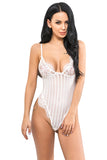Women's Lace and Mesh Bodysuit