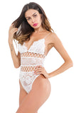 Women Deep V Lingerie Sexy One Piece Lace Teddy Bodysuit