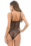 Women's One Piece Mesh Lace Bodysuit Lingerie