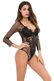 Women’s Sexy Lace Mesh Bodysuit Lingerie One Piece