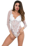 Women’s Sexy Lace Mesh Bodysuit Lingerie One Piece