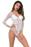 Women’s Sexy Lace Mesh Bodysuit Lingerie One Piece