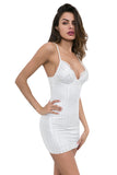 Women's Sleeveless Strappy Mini Dress with Lace Bra