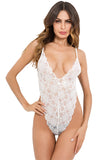 Women Teddy Lingerie One Piece Babydoll Lace Mini Bodysuit