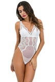 One Piece Lace Babydoll Bodysuit Lingerie for Women