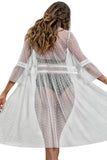 Women's Beach Wear Cover up Lace Floral Long Maxi Dress