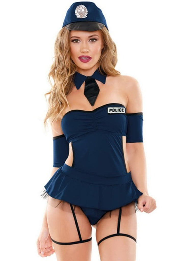 Erotic Police Uniform Sexy BDSM Bondage Halloween Costume