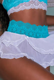 Women Sexy-Lingerie Nightwear Dress see through sleeveless sexy lace transparent Babydoll G-string Underwear Lace Bra Set
