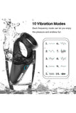 Newest 10 Modes Vibrators Male Cock Ring Automatic Masturbating Machine Penis Delay Trainer Ring Gay Sex Toys Men's Masturbator