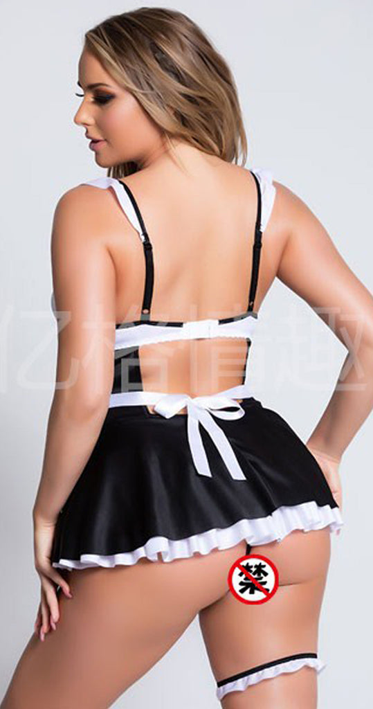 Sexy Maid Role Play Costumes Erotic Lingerie