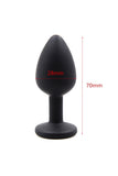 Silicone Butt Plug With Random Color Crystal Jewelry Smooth Touch Anal Plug No Vibrator Anal Sex Toys For Woman Men Gay