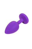Silicone Butt Plug With Random Color Crystal Jewelry Smooth Touch Anal Plug No Vibrator Anal Sex Toys For Woman Men Gay