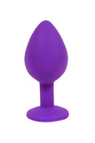 Silicone Butt Plug With Random Color Crystal Jewelry Smooth Touch Anal Plug No Vibrator Anal Sex Toys For Woman Men Gay
