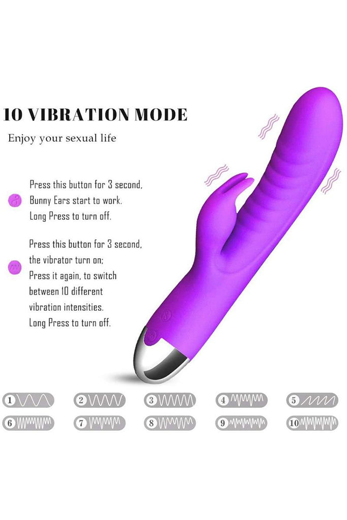 G Point Dildo Female Rabbit Vibrator Double Vibration Point Stimulator Silicone Female Clitoris Vagina Massager,female Sex Toy