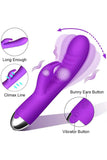 G Point Dildo Female Rabbit Vibrator Double Vibration Point Stimulator Silicone Female Clitoris Vagina Massager,female Sex Toy