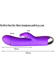 G Point Dildo Female Rabbit Vibrator Double Vibration Point Stimulator Silicone Female Clitoris Vagina Massager,female Sex Toy