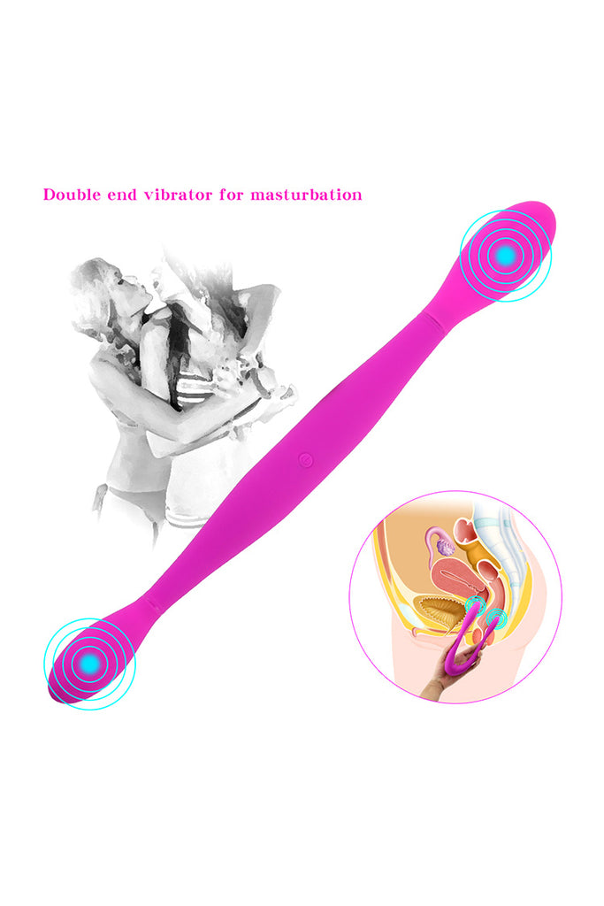 Double-headed AV g-spot penis bullet vibrator vibrators dildos for women satisfayer sex toy female masturbation pussy pump