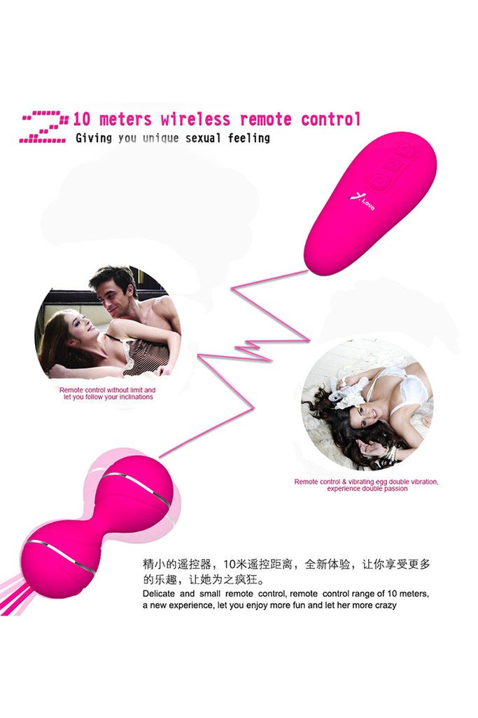 7 Speed Remote Control Kegel Ball Vaginal Tight Exercise Vibrating Eggs Geisha Ball Ben Wa Balls Dual Vibrator Sex Toy for Women