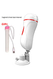 MizzZee Dual Channel Vagina Real Pussy Vibrator Sex Toys for Men Masturbator for Man Oral Sex Machine Vibrador Hombre Blowjob