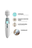 AV Magic Wand Clitoral Sucking Vibrator with LCD Screen